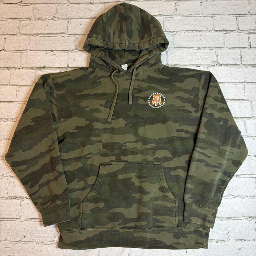 Barstool Sports Sweatshirt Hoodie Pullover Desert Camo Mens Size Large Gambling